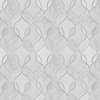 Msi Carrara White Ellipsis SAMPLE Polished Marble Mesh-Mounted Mosaic Tile ZOR-MD-0293-SAM